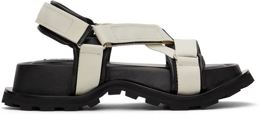 Jil Sander Off-White Webbing Sandals