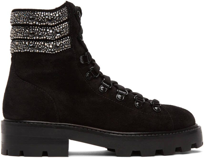Jimmy Choo Black Eshe Flat Boots - Picture 4