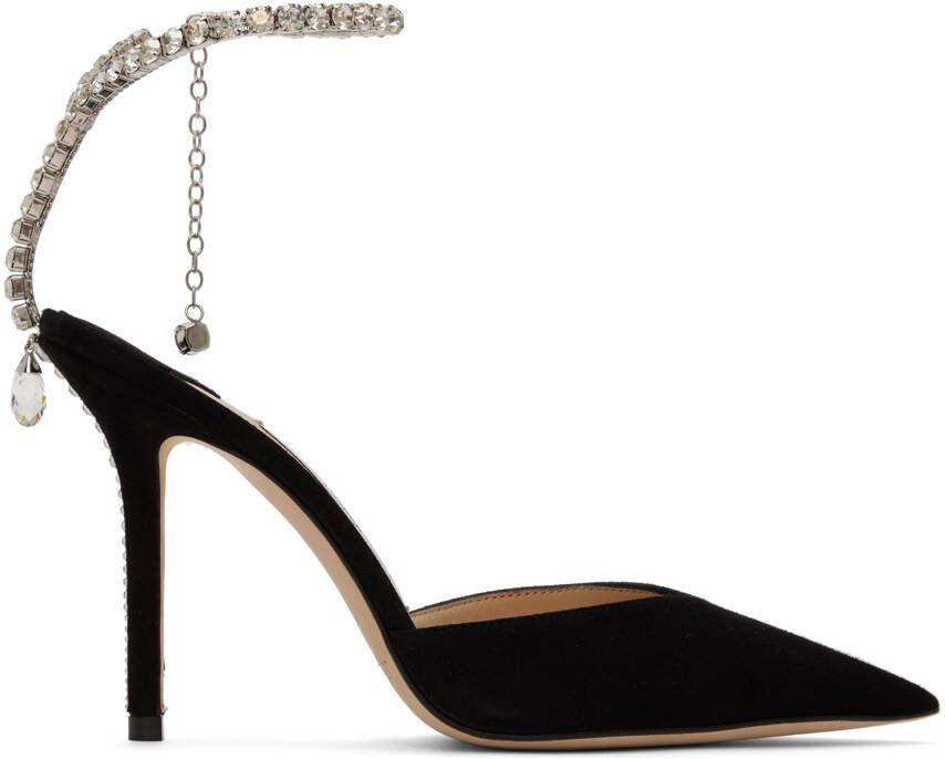 Jimmy Choo Black Saeda 100 Heels - Picture 4