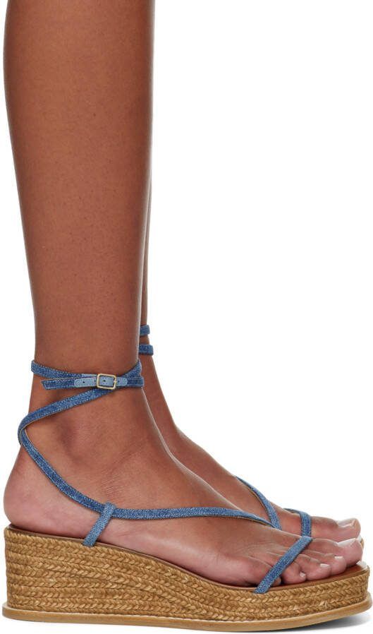 Jimmy Choo Blue Drive 60 Espadrilles - Picture 5
