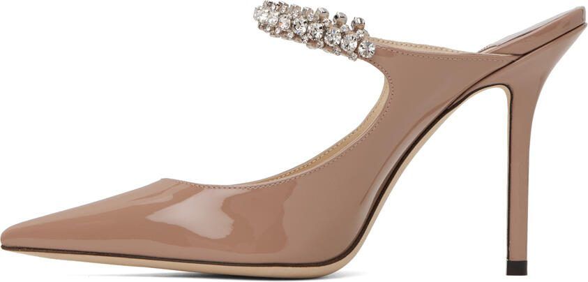 Jimmy Choo Beige Bing 100 Heels - Picture 3