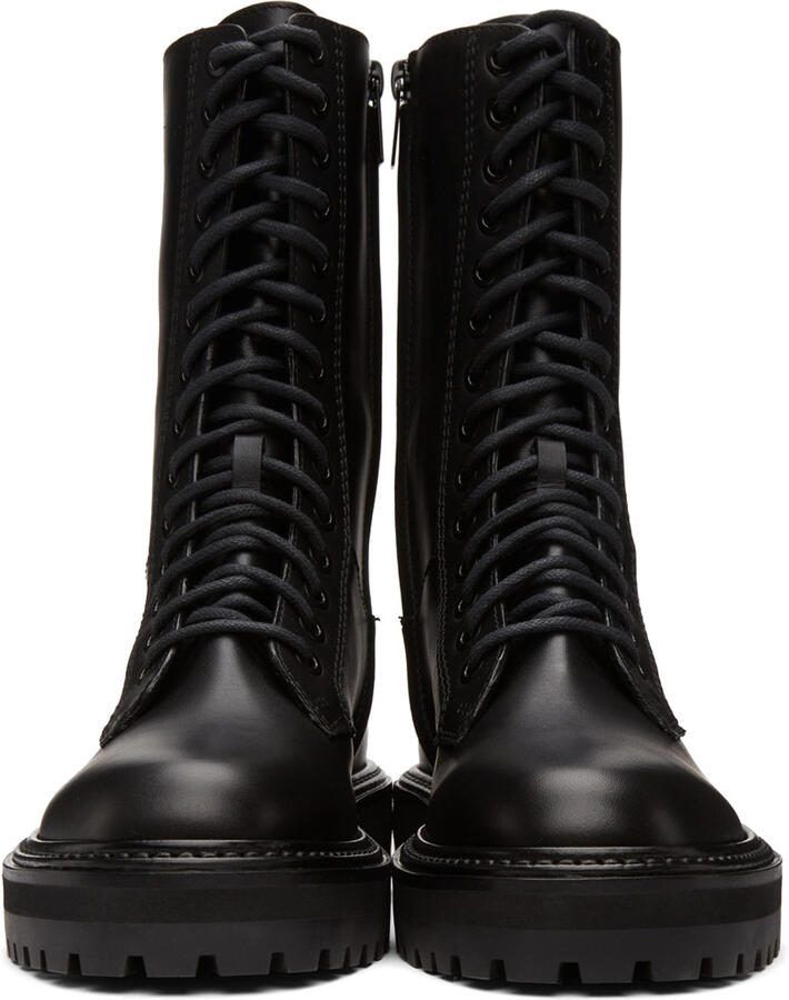 Jimmy Choo Black Cora Flat Tall Boots - Picture 5