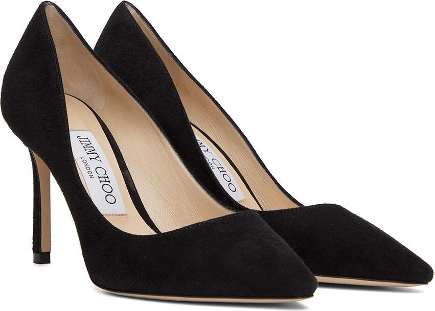 Jimmy Choo Black Romy 85 Heels - Picture 2