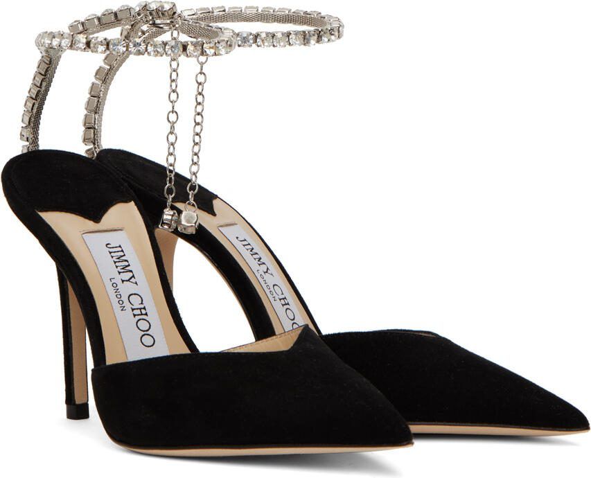 Jimmy Choo Black Saeda 100 Heels - Picture 2