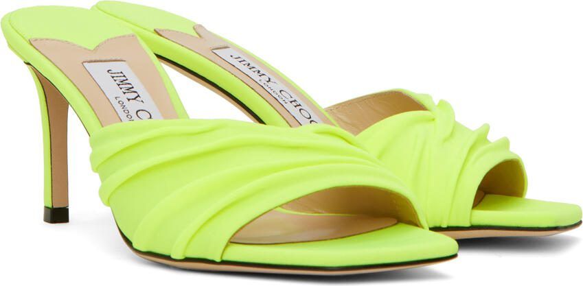 Jimmy Choo Basil 75mm open-toe mules Green - Picture 2