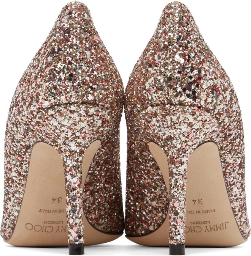 Jimmy Choo Red  Silver Love 85 Heels