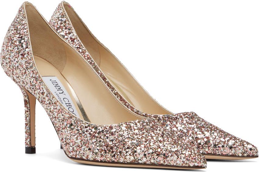 Jimmy Choo Red  Silver Love 85 Heels - Picture 2