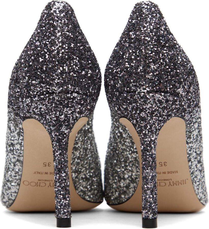 Jimmy Choo Silver  Pink Romy 85 Heels