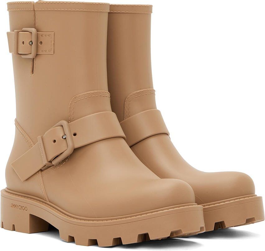 Jimmy Choo Tan Yael Flat Boots