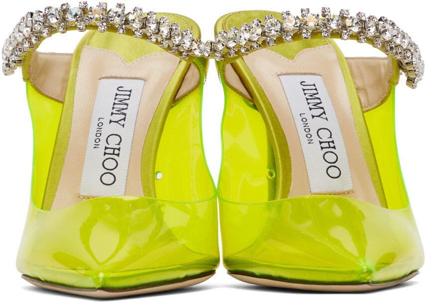 Jimmy Choo Yellow PVC Bing 100 Heels - Picture 2