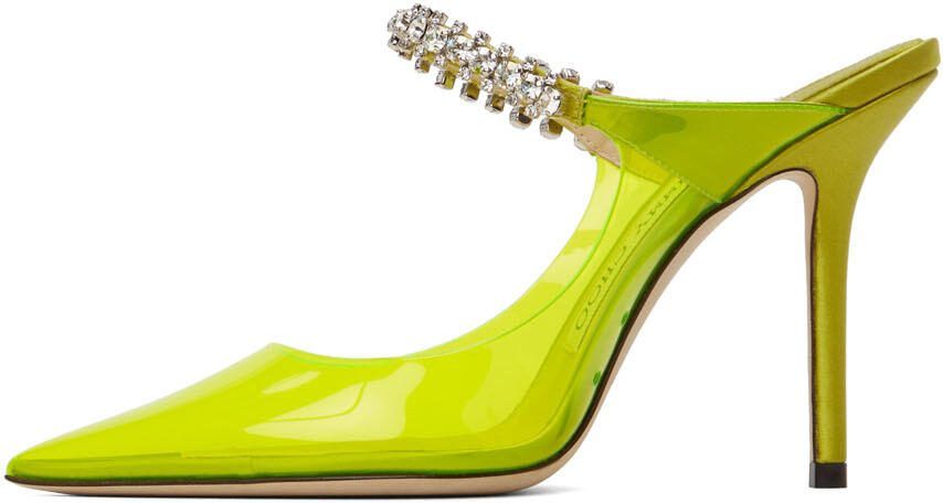 Jimmy Choo Yellow PVC Bing 100 Heels - Picture 4
