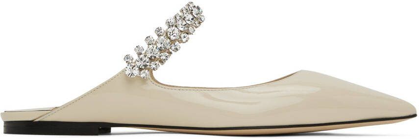 Jimmy Choo Off-White Bing Mules - Picture 5