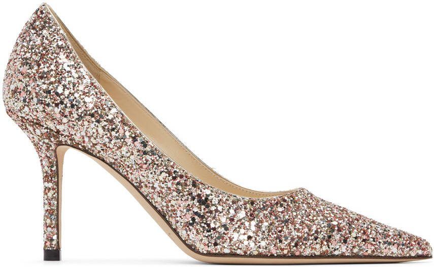 Jimmy Choo Red  Silver Love 85 Heels - Picture 5