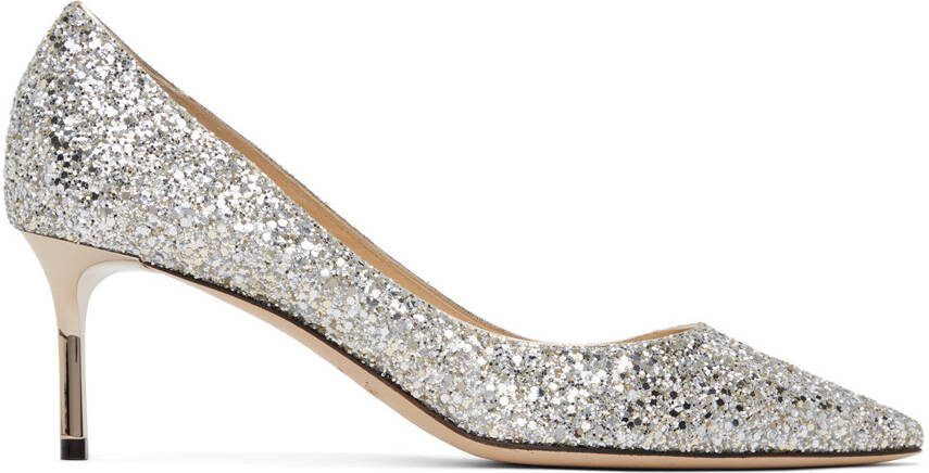 Jimmy Choo Silver Romy 60 Heels - Picture 5