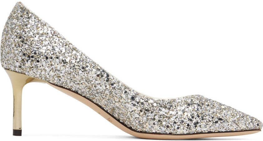 Jimmy Choo Silver Romy 60 Heels - Picture 5