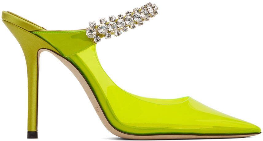 Jimmy Choo Yellow PVC Bing 100 Heels - Picture 5