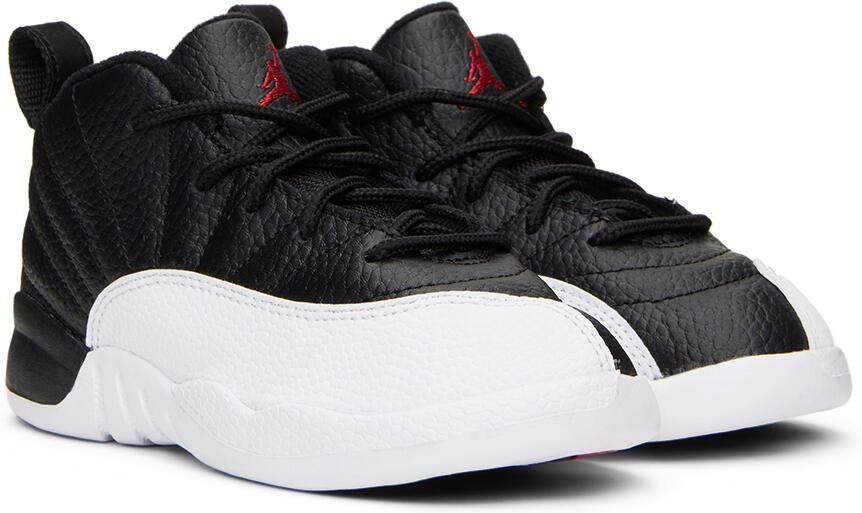 Nike Jordan Baby Black  White Jordan 12 Retro Sneakers - Picture 2