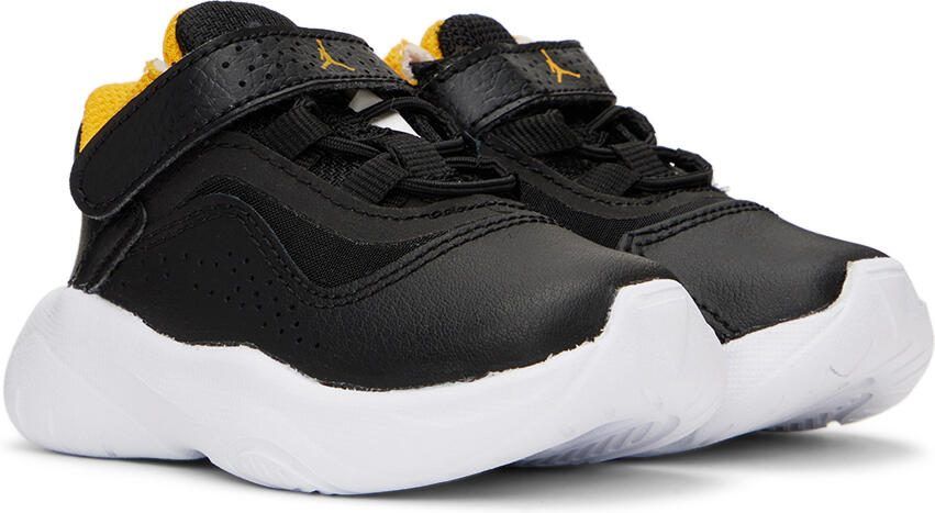 Nike Jordan Baby Black  Yellow Jordan 11 CMFT Sneakers - Picture 3