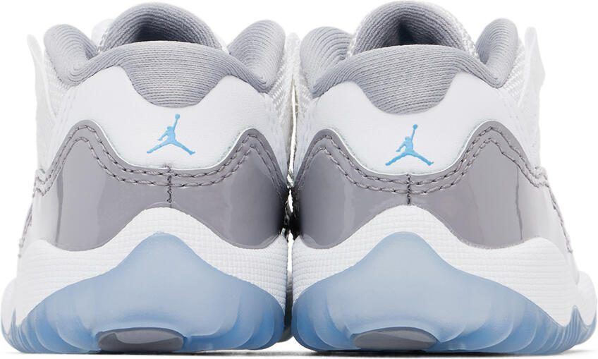 Nike Jordan Baby White  Gray Air Jordan 11 Retro Sneakers
