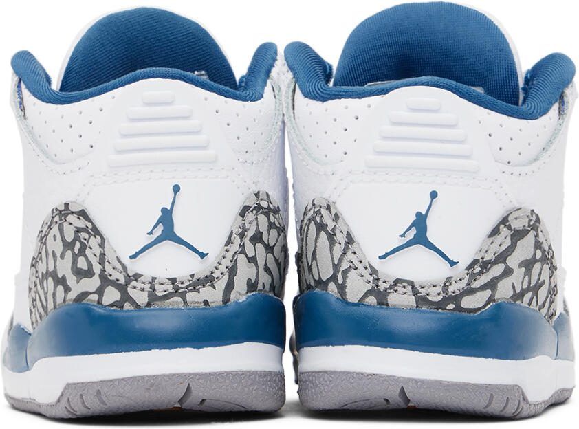 Nike Jordan Baby White Jordan 3 Retro Sneakers - Picture 2