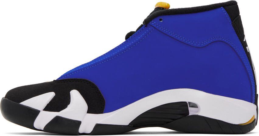 Nike Jordan Blue  Black Air Jordan 14 Retro Sneakers - Picture 3