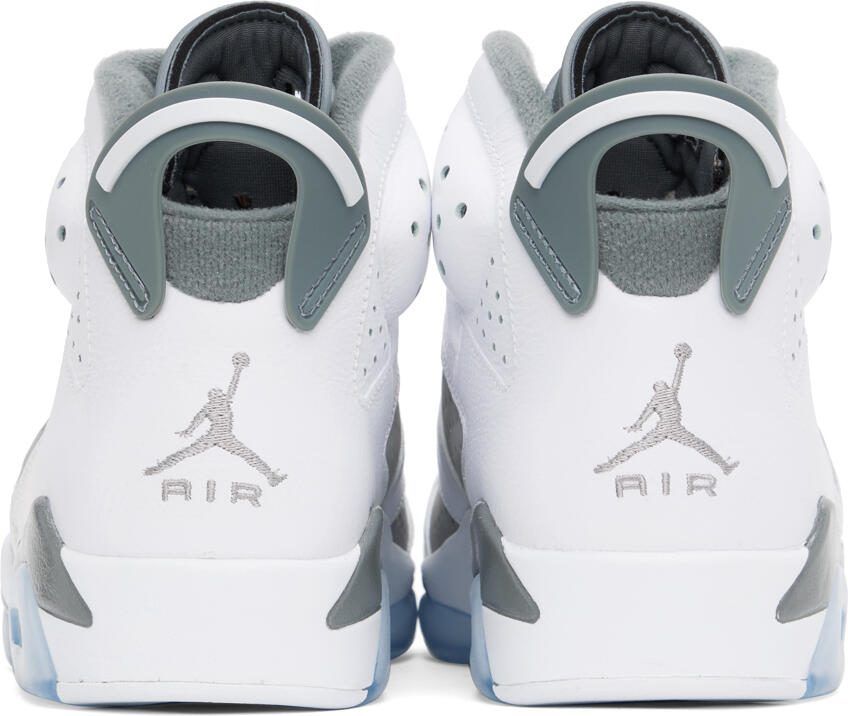 Nike Jordan Gray  White Air Jordan 6 Retro Sneakers