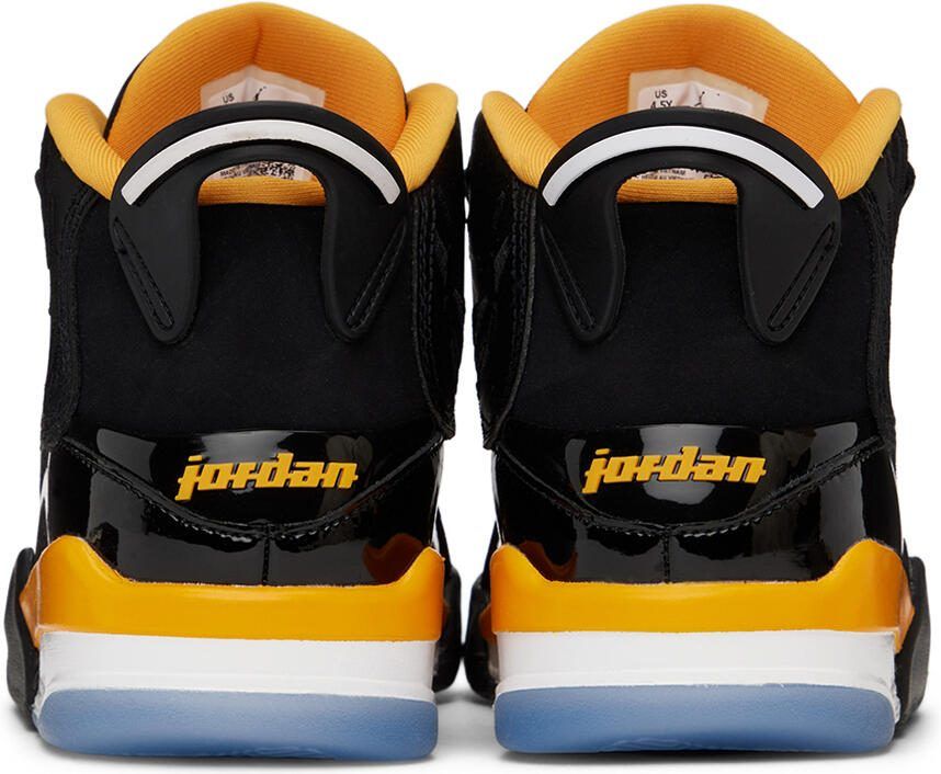 Nike Jordan Kids Black  Yellow Air Jordan Dub Zero Big Kids Sneakers