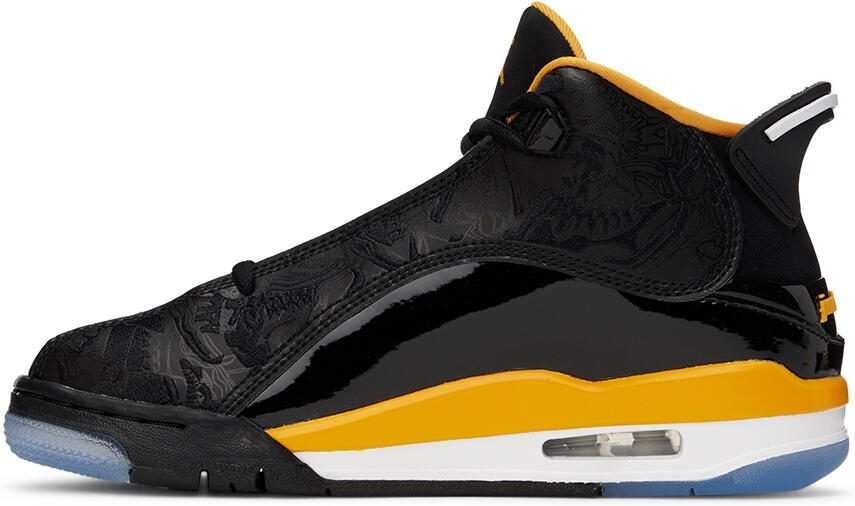 Nike Jordan Kids Black  Yellow Air Jordan Dub Zero Big Kids Sneakers - Picture 3
