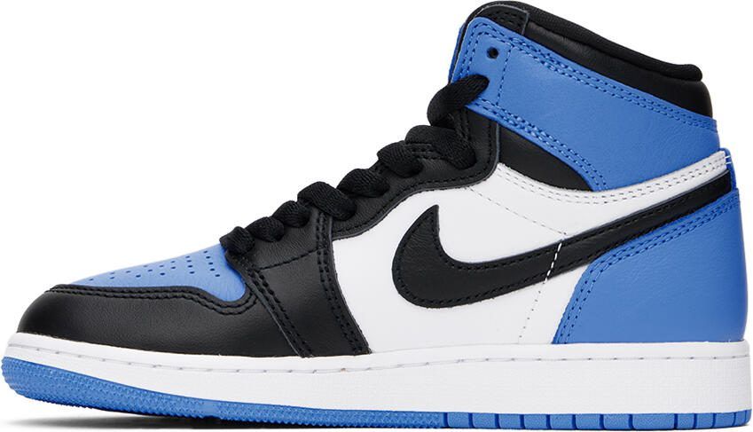 Nike Jordan Kids Blue Air Jordan 1 High OG Big Kids Sneakers - Picture 3