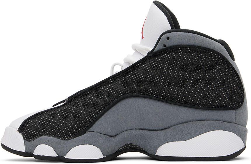 Nike Jordan Kids Gray  White Air Jordan 13 Retro Big Kids Sneakers - Picture 3