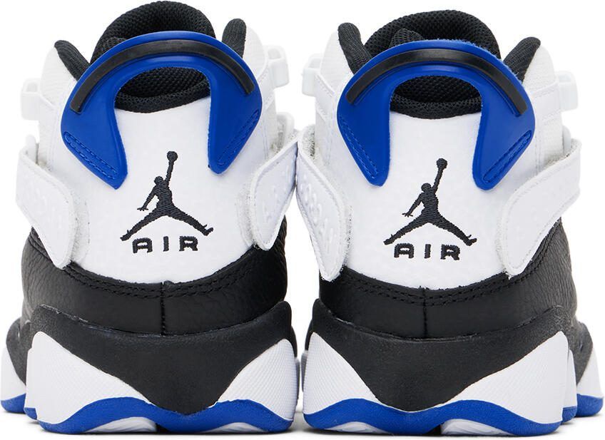 Nike Jordan Kids White  Black Jordan 6 Rings Big Kids Sneakers