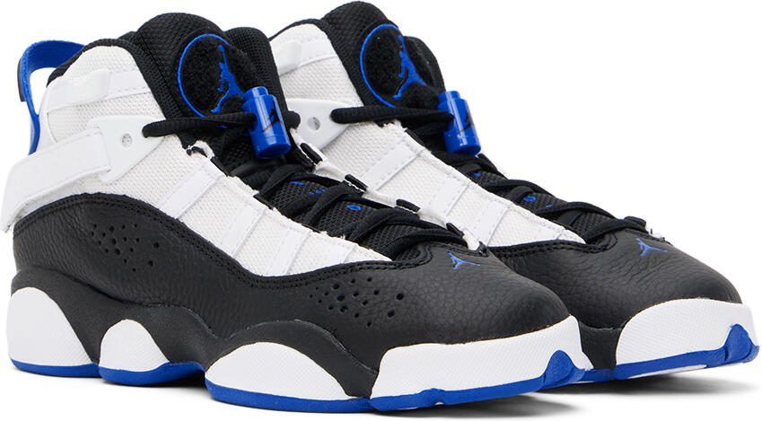 Nike Jordan Kids White  Black Jordan 6 Rings Big Kids Sneakers - Picture 2
