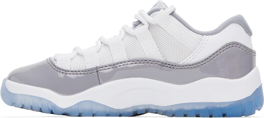 Nike Jordan Kids White  Gray Air Jordan 11 Retro Little Kids Sneakers - Picture 3