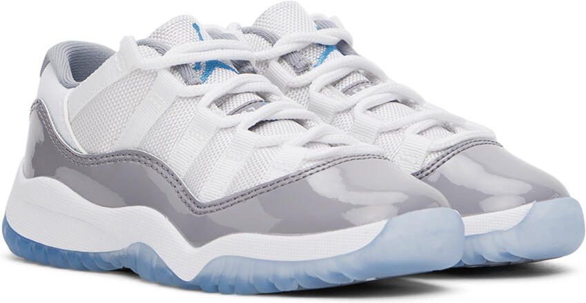 Nike Jordan Kids White  Gray Air Jordan 11 Retro Little Kids Sneakers - Picture 2