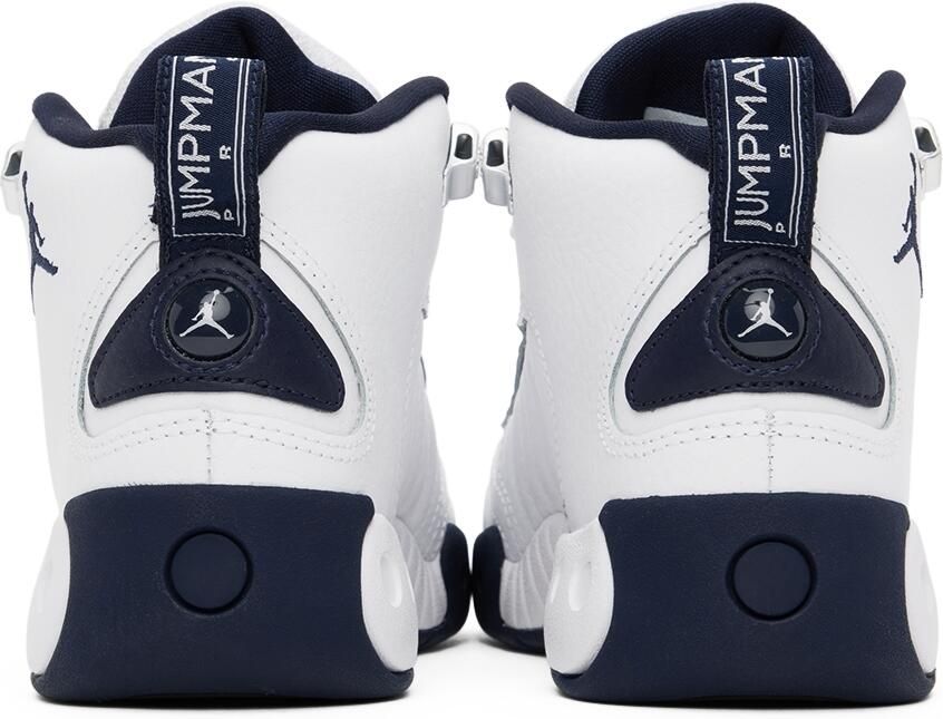 Nike Jordan Kids White  Navy Jumpman Pro Big Kids Sneakers