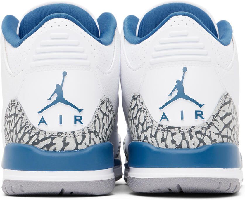 Nike Jordan Kids White Jordan 3 Retro Big Kids Sneakers