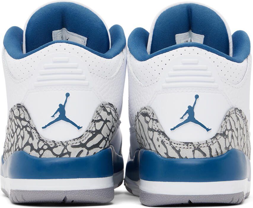 Nike Jordan Kids White Jordan 3 Retro Little Kids Sneakers