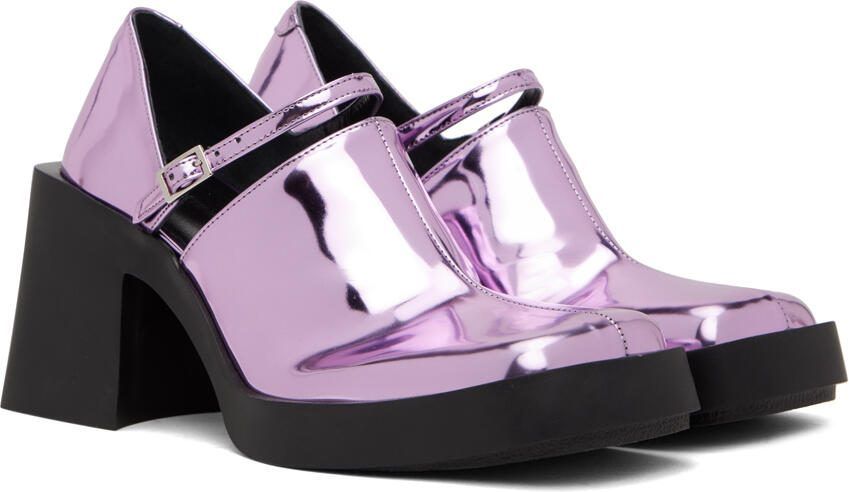 Justine Clenquet Pink Kim Mary Jane Heels - Picture 2