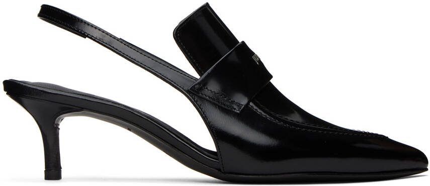 Juun.J Black Slingback Heels