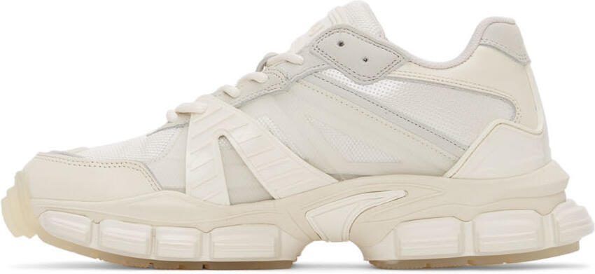 Juun.J Off-White Leather Sneakers - Picture 4
