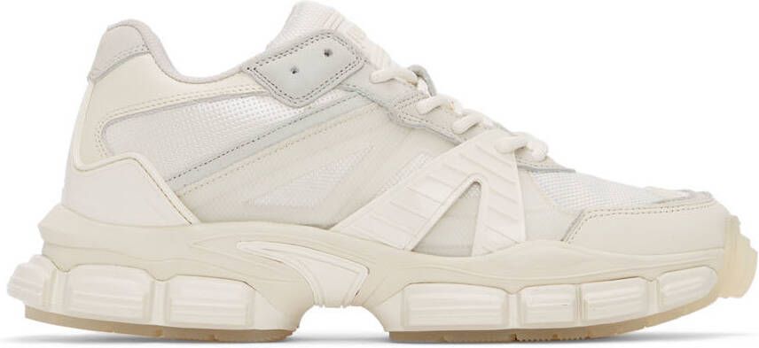 Juun.J Off-White Leather Sneakers - Picture 5