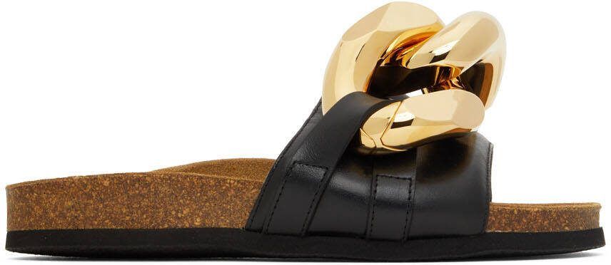 JW Anderson Black Chain Slides - Picture 5