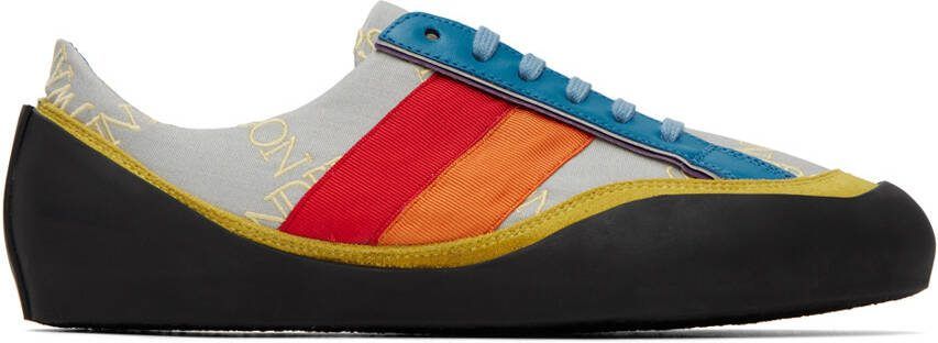 JW Anderson Gray  Multicolor Bubble Sneakers - Picture 5