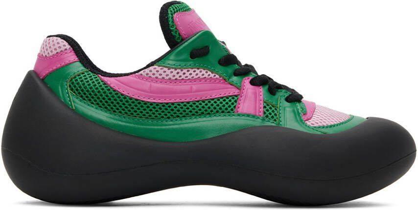 JW Anderson Green  Pink Bumper Hike Sneakers - Picture 5