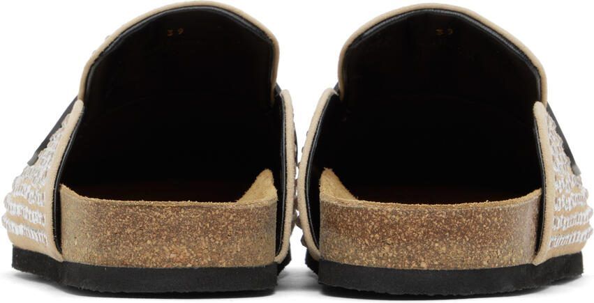 JW Anderson Beige Crystal Loafers
