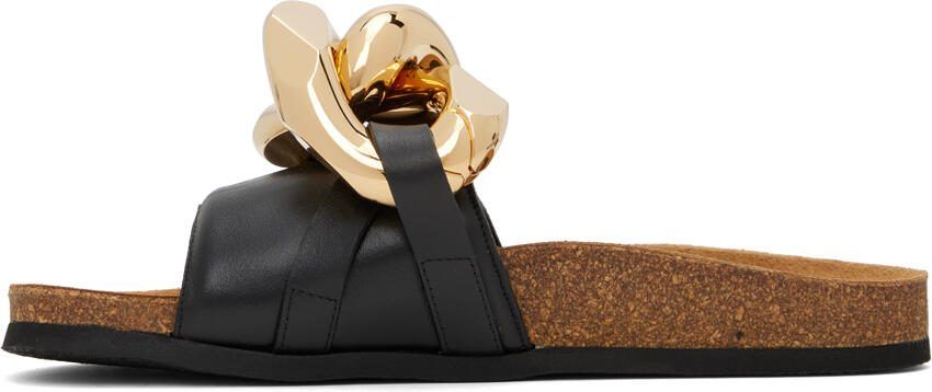 JW Anderson Black Chain Slides - Picture 3