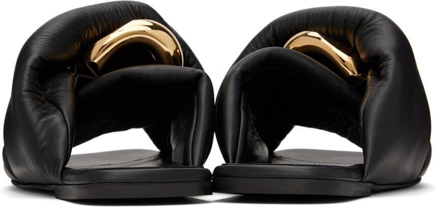 JW Anderson Black Chain Twist Sandals - Picture 2