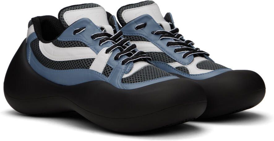 JW Anderson Blue  Black Bumper Hike Low Top Sneakers