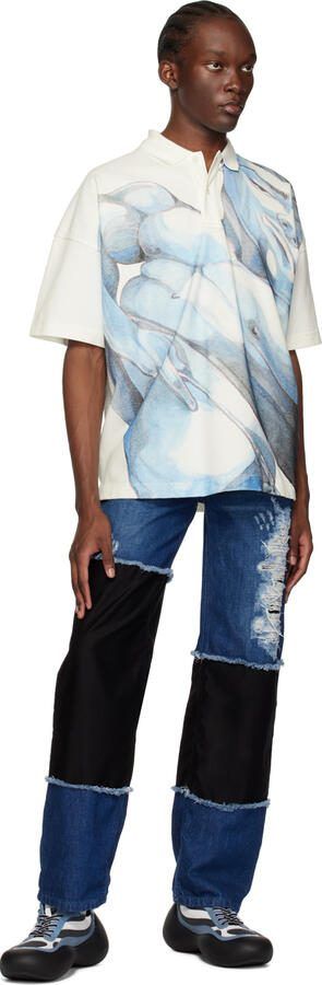 JW Anderson Blue  Black Bumper Hike Low Top Sneakers - Picture 4