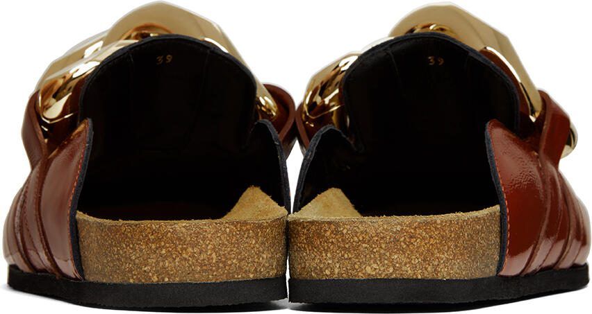 JW Anderson Brown Chain Loafers